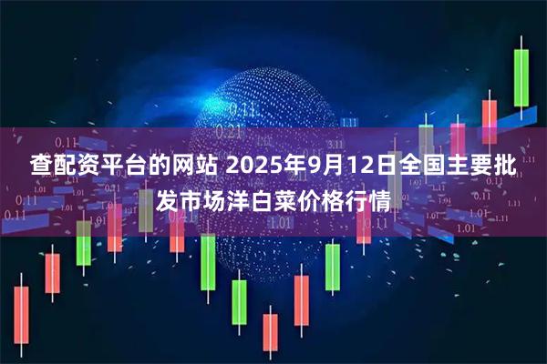 查配资平台的网站 2025年9月12日全国主要批发市场洋白菜价格行情